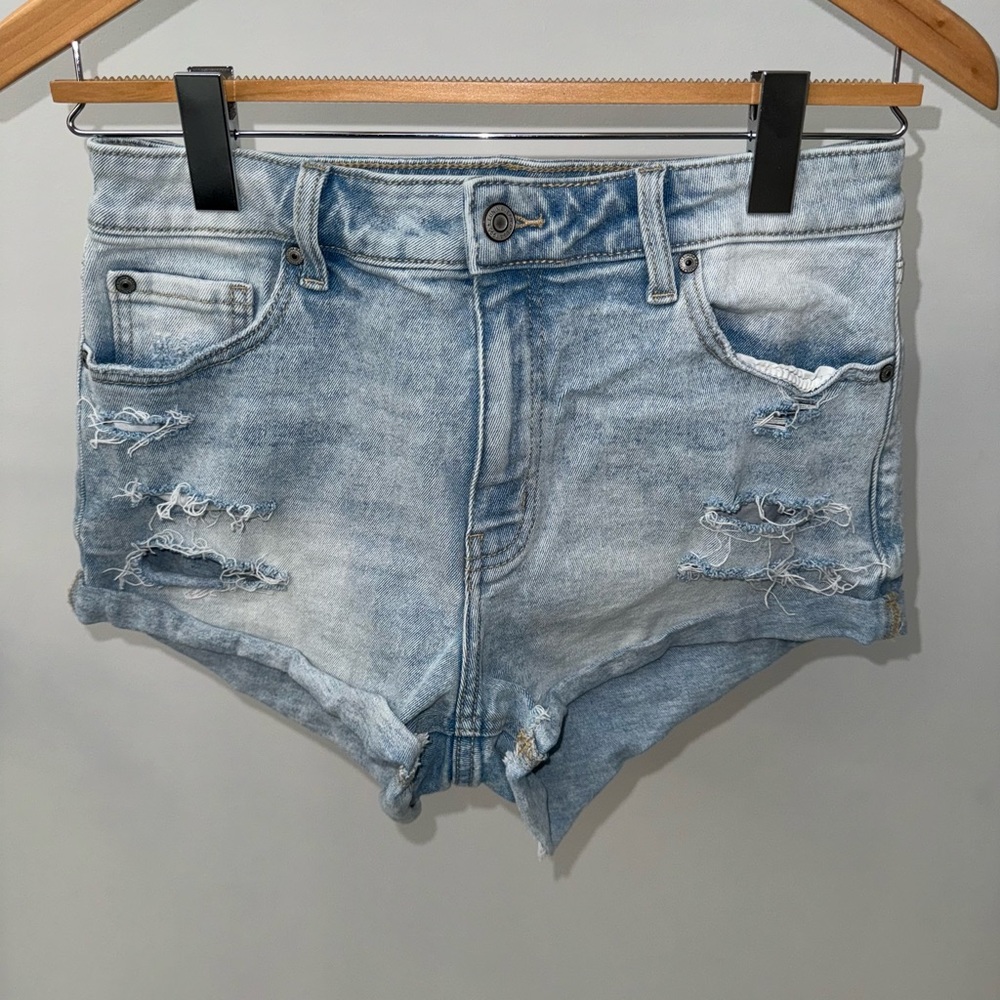 Eunina High Rise Denim Shorts, Size M